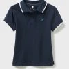 Crew Clothing Company Blue Organic Cotton Casual Polo Shirt -Angel & Rocket Shop 972111s