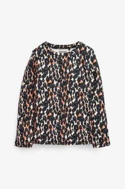 Next Animal Ribbed Long Sleeve Top (3-16yrs)