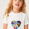 Next Short Sleeve Sequin T-Shirt (3-16yrs) -Angel & Rocket Shop 983068s