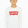 Levi's® White Batwing Logo Long Sleeve T-Shirt 1 Levi's® White Batwing Logo Long Sleeve T-Shirt -Angel & Rocket Shop 991 619s