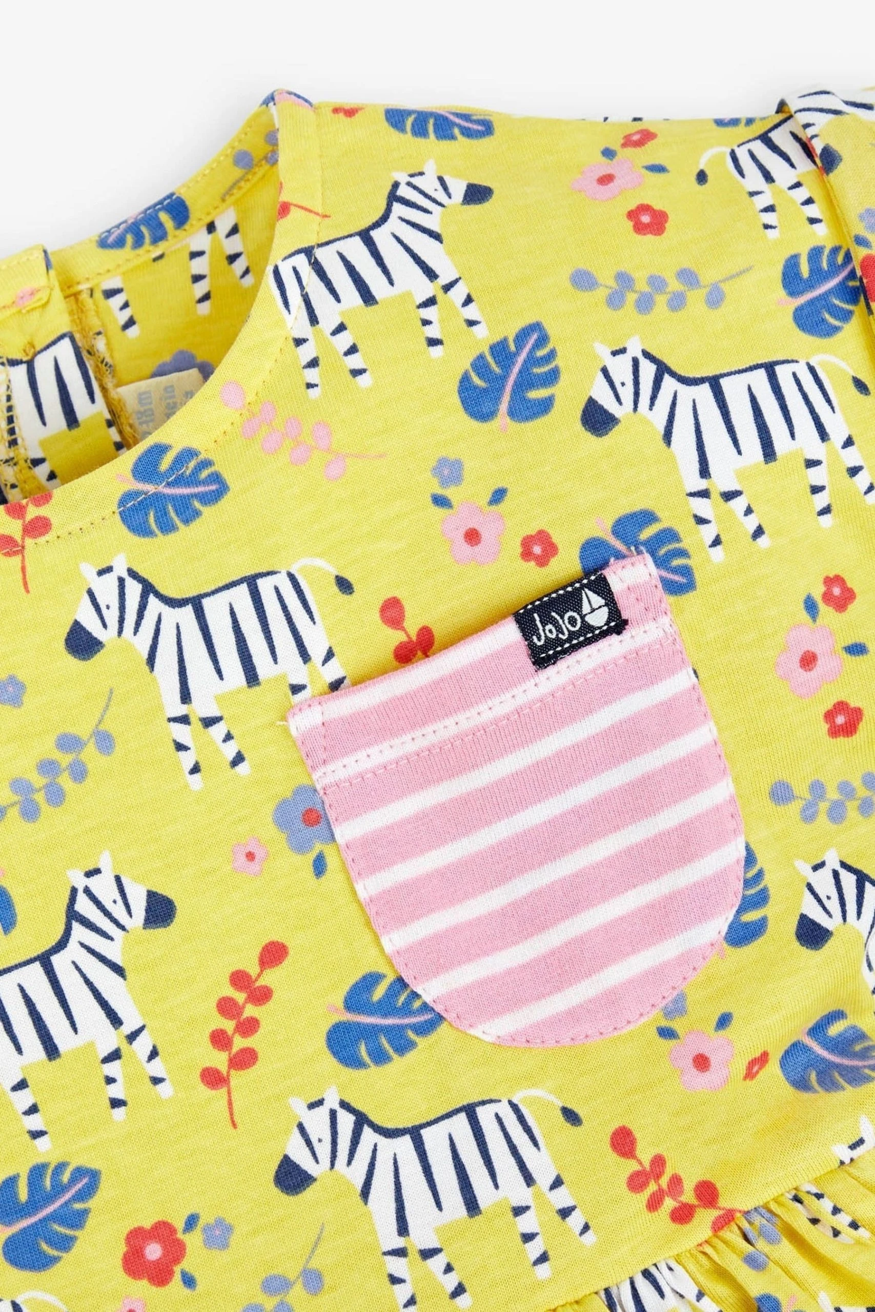 Jojo Maman Bebe JoJo Maman Bébé Zebra Print Drop Shoulder Dress 4 Jojo Maman Bebe JoJo Maman Bébé Zebra Print Drop Shoulder Dress - Image 2