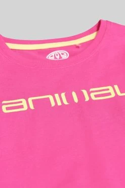 Animal Pink Sienna Organic Logo T-Shirt -Angel & Rocket Shop A34946s3