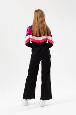 Hype. Girls Chevron Tie Dye Fade Script Longsleeve Black T-Shirt 8 Hype. Girls Chevron Tie Dye Fade Script Longsleeve Black T-Shirt -Angel & Rocket Shop A42317s3