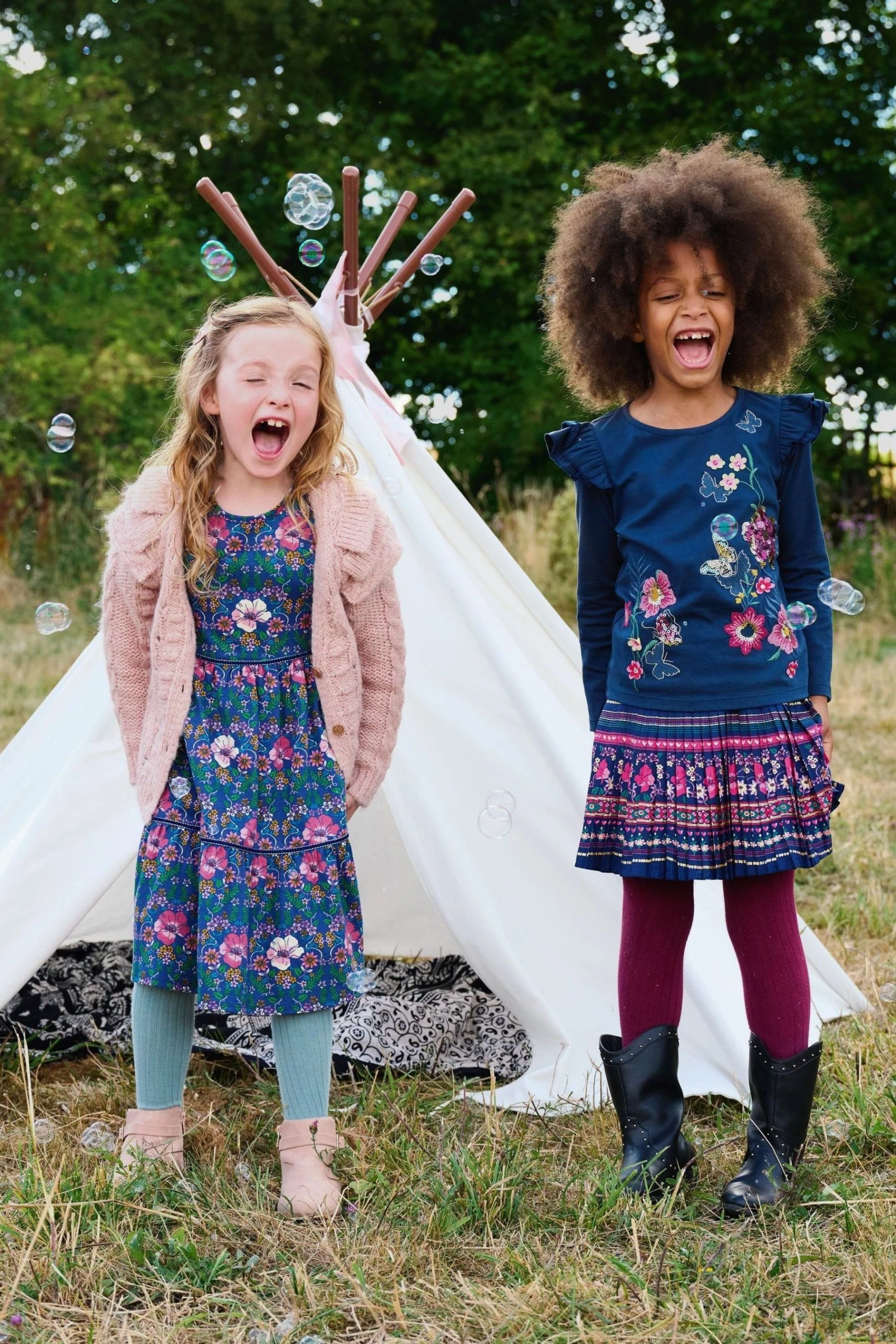 Monsoon Blue Floral Embellished Long Sleeve T-Shirt 4 Monsoon Blue Floral Embellished Long Sleeve T-Shirt - Image 2