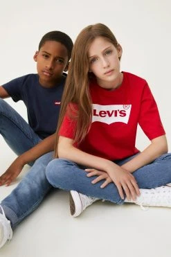 Levi's® High Rise Cropped Batwing Logo T-Shirt 13 Levi's® High Rise Cropped Batwing Logo T-Shirt -Angel & Rocket Shop A58576s4