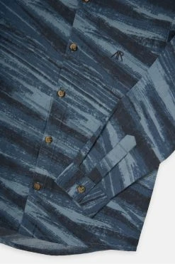 Angel & Rocket Blue Silas Brushstroke Shirt -Angel & Rocket Shop A66961s3