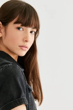 Next Black Fitted Denim Dress (3-16yrs) 10 Next Black Fitted Denim Dress (3-16yrs) -Angel & Rocket Shop A72 663s3