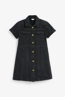 Next Black Fitted Denim Dress (3-16yrs) 11 Next Black Fitted Denim Dress (3-16yrs) -Angel & Rocket Shop A72663s2