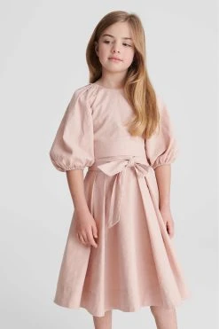 Reiss Marlie Junior Bow Back Linen Top -Angel & Rocket Shop A76472s3