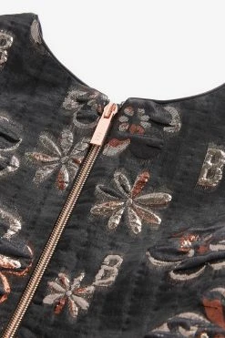 Baker By Ted Baker Black Jacquard Dress -Angel & Rocket Shop A87 575s10