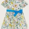 Monsoon Baby Blue Pretty Floral Print Dress -Angel & Rocket Shop A90832s