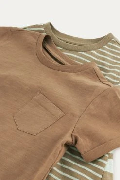 KIDLY Brown Perfect T-Shirt Dresses 2 Pack -Angel & Rocket Shop A91133s5