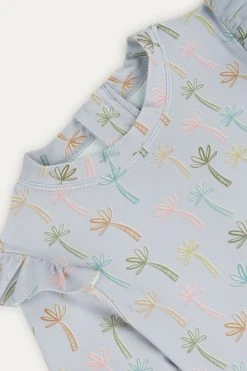 KIDLY Purple Recycled Long Sleeve Swimsuit -Angel & Rocket Shop A91174s3