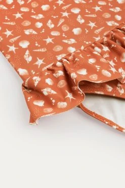 KIDLY Orange Recycled Frill Swimsuit 9 KIDLY Orange Recycled Frill Swimsuit -Angel & Rocket Shop A91183s4