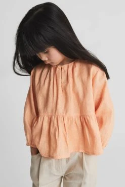 Reiss Lee Junior Long Sleeve Blouse -Angel & Rocket Shop A95196s3