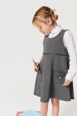 Clarks School Bow Pinafore Dress
