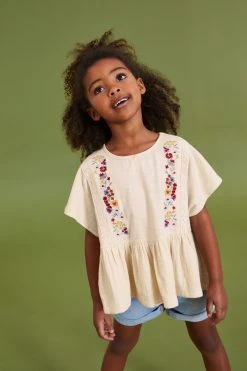 Next Laced Crinkle T-Shirt (3-16yrs) -Angel & Rocket Shop C01 630s5