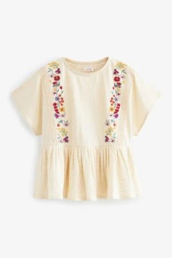 Next Laced Crinkle T-Shirt (3-16yrs) -Angel & Rocket Shop C01 630s6