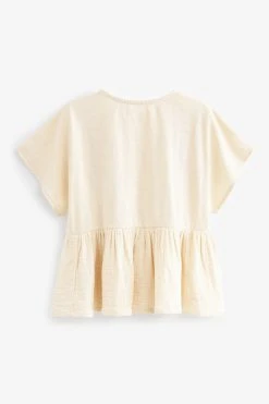 Next Laced Crinkle T-Shirt (3-16yrs) -Angel & Rocket Shop C01 630s7