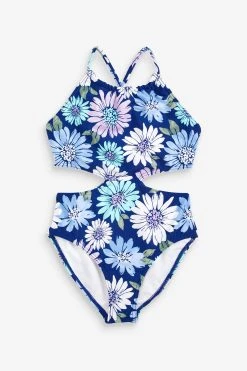 Abercrombie & Fitch Blue Cutout Swimsuit
