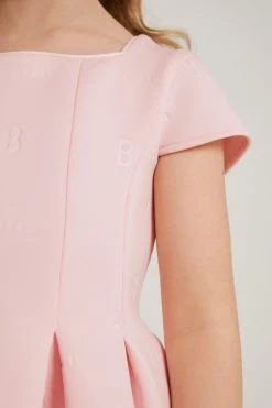 Baker By Ted Baker Pink Embossed Scuba Dress -Angel & Rocket Shop C05186s6