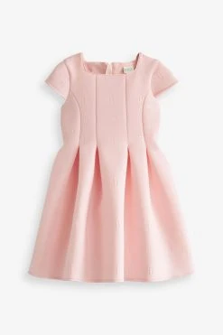 Baker By Ted Baker Pink Embossed Scuba Dress -Angel & Rocket Shop C05186s7