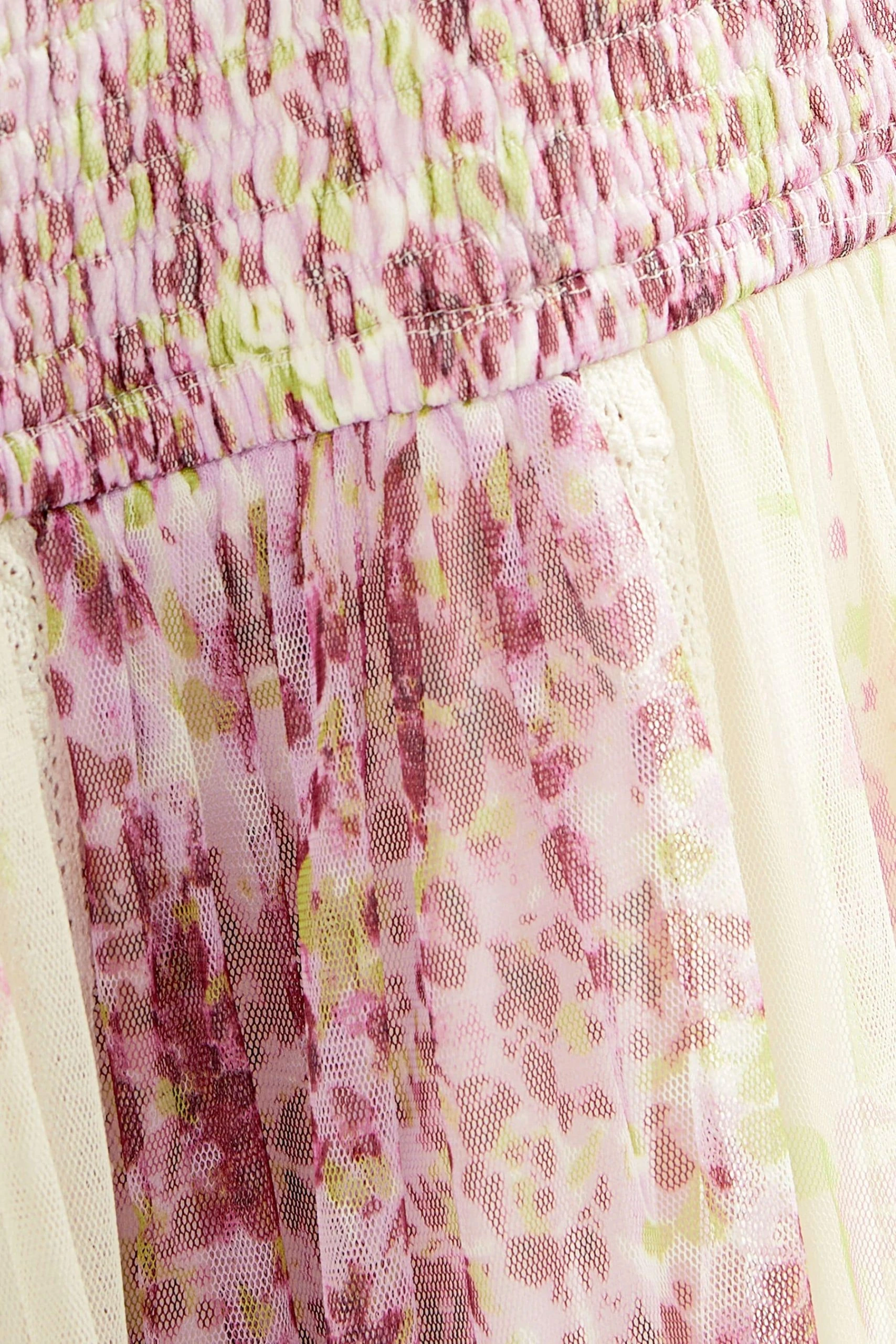 Next Mesh Strappy Midi Dress (3-16yrs) 9 Next Mesh Strappy Midi Dress (3-16yrs) - Image 7