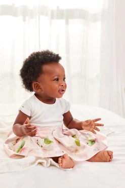 Baker By Ted Baker Pink Satin Mockable Dress -Angel & Rocket Shop C09194s3