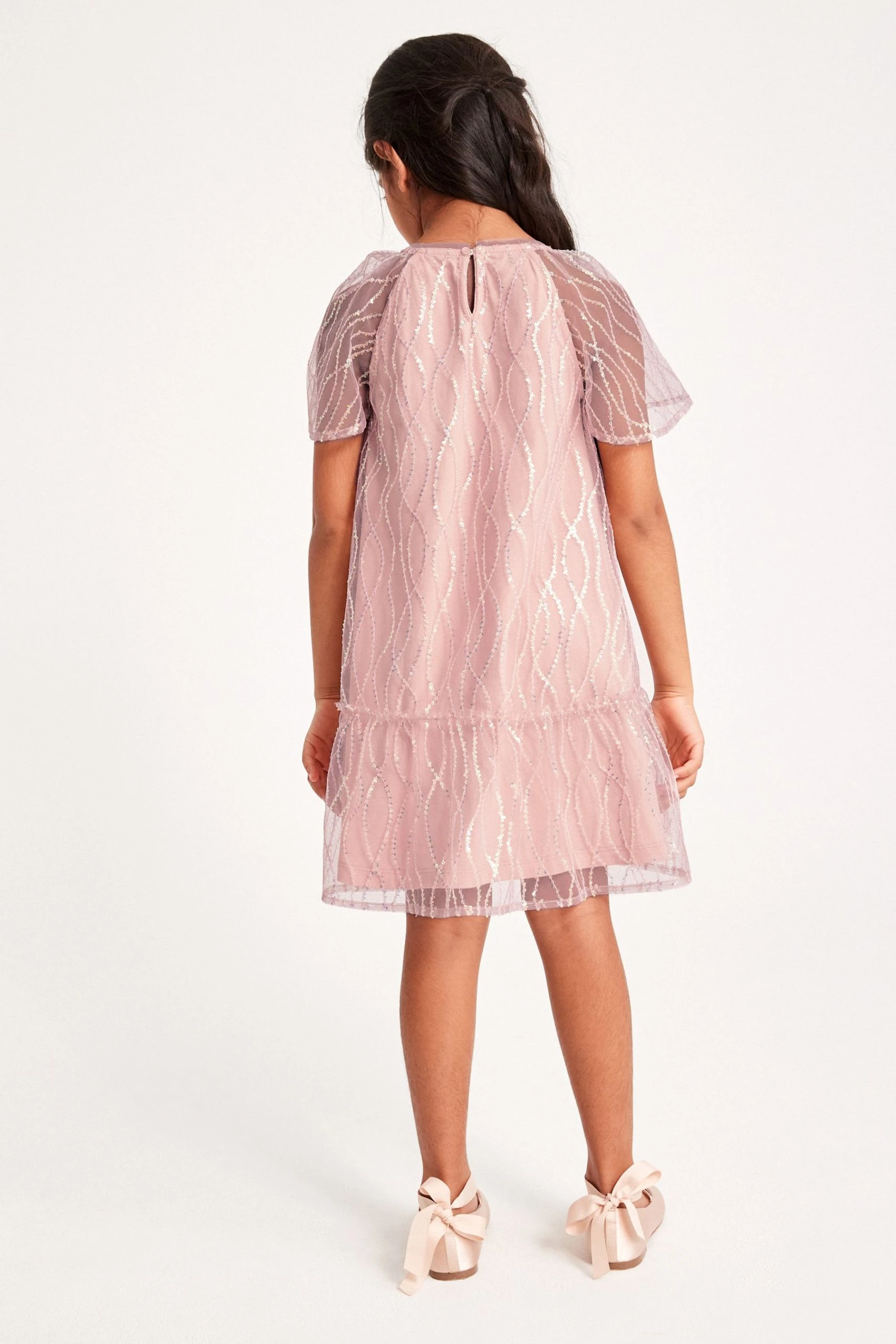 Next Sequin Dress (3-16yrs) 4 Next Sequin Dress (3-16yrs) - Image 2