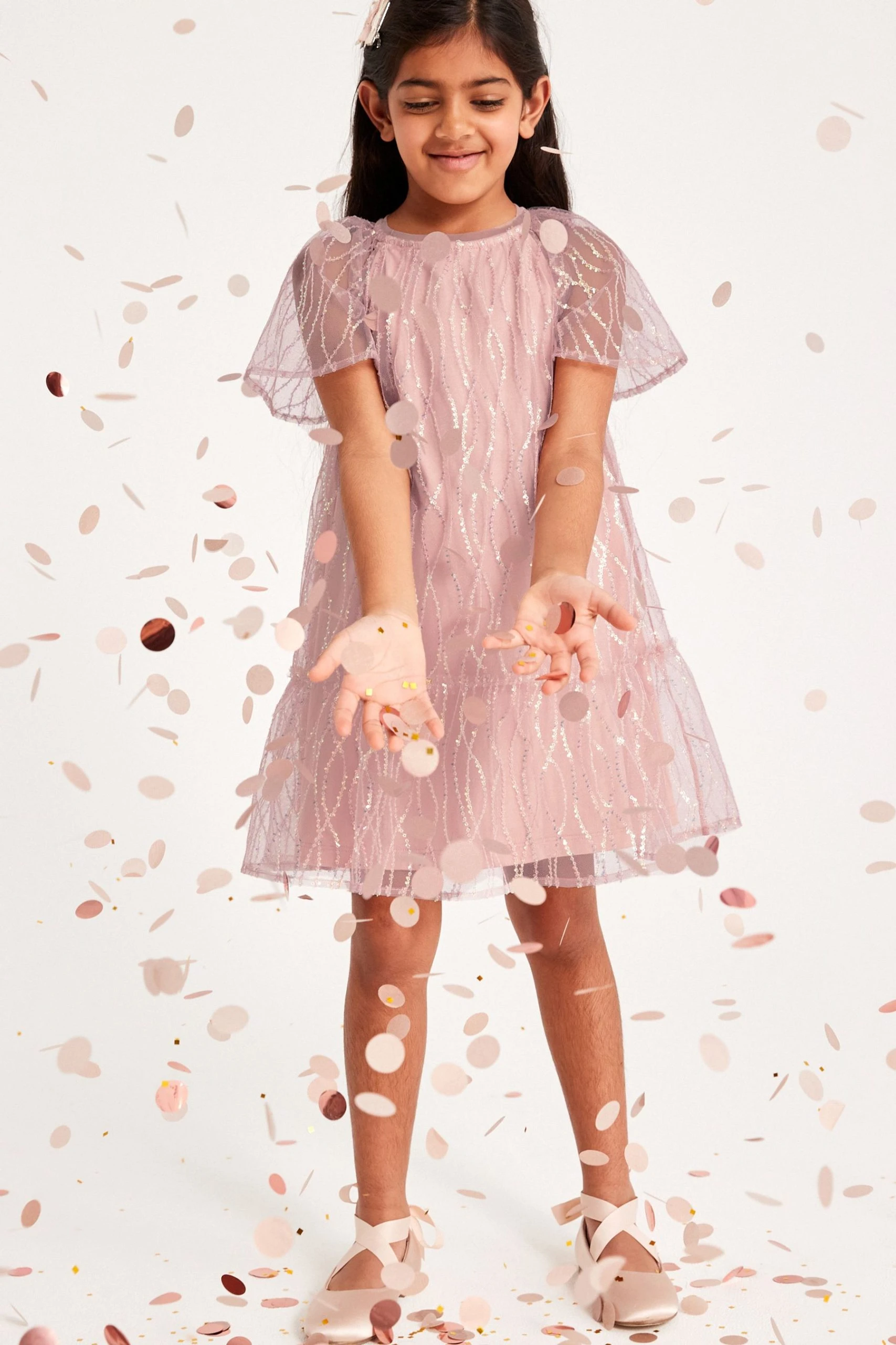 Next Sequin Dress (3-16yrs) 5 Next Sequin Dress (3-16yrs) - Image 3