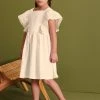 Next Broderie Soft Slub Jersey Dress (3-16yrs) -Angel & Rocket Shop C12 934s