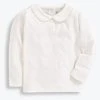 Jojo Maman Bebe JoJo Maman Bébé Plain Peter Pan Long Sleeve Top -Angel & Rocket Shop C14335s
