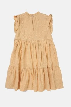 Angel & Rocket Yellow Theodora Embroidered Yolk Sleeveless Dress -Angel & Rocket Shop C16927s7
