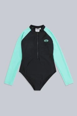 Animal Kids Gala Recycled Black Swimsuit