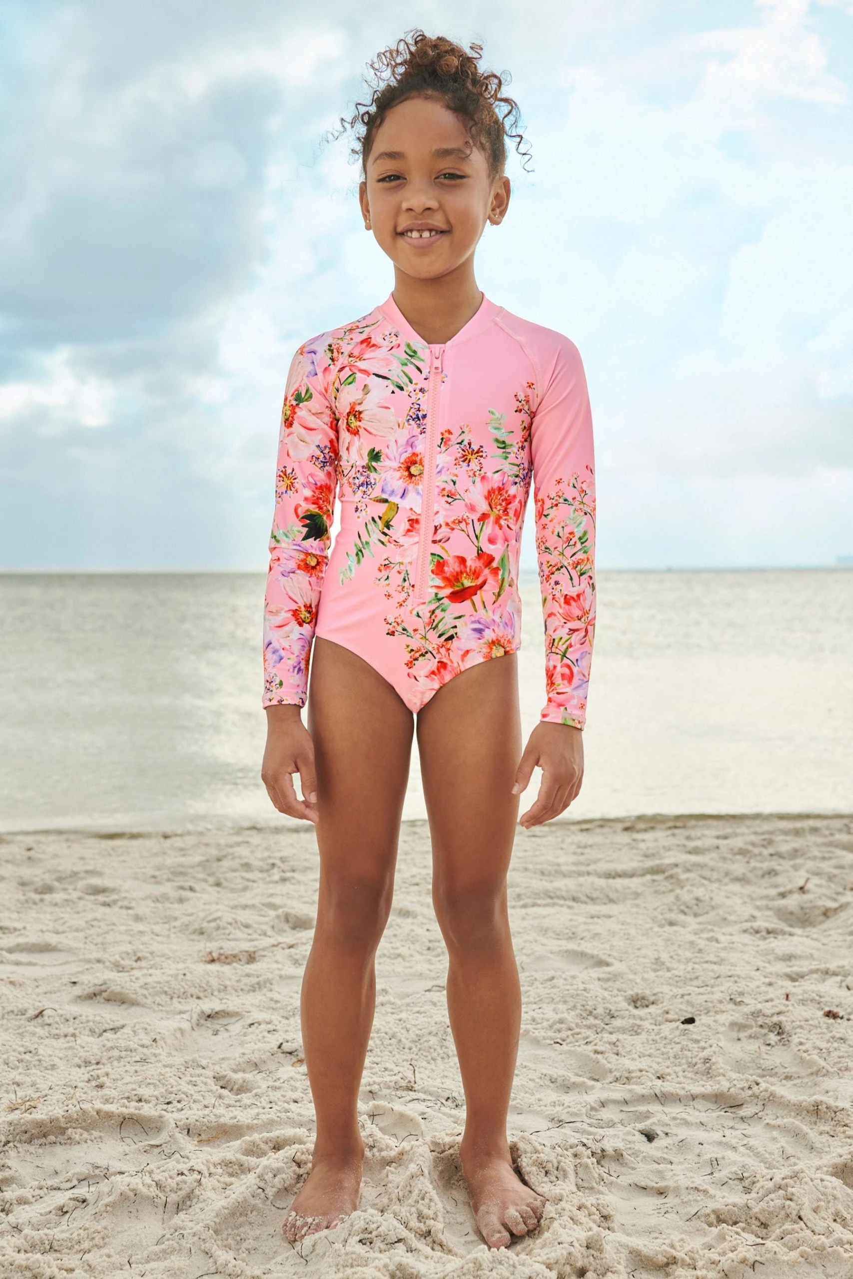Next Long Sleeved Swimsuit (3-16yrs) 4 Next Long Sleeved Swimsuit (3-16yrs) - Image 2