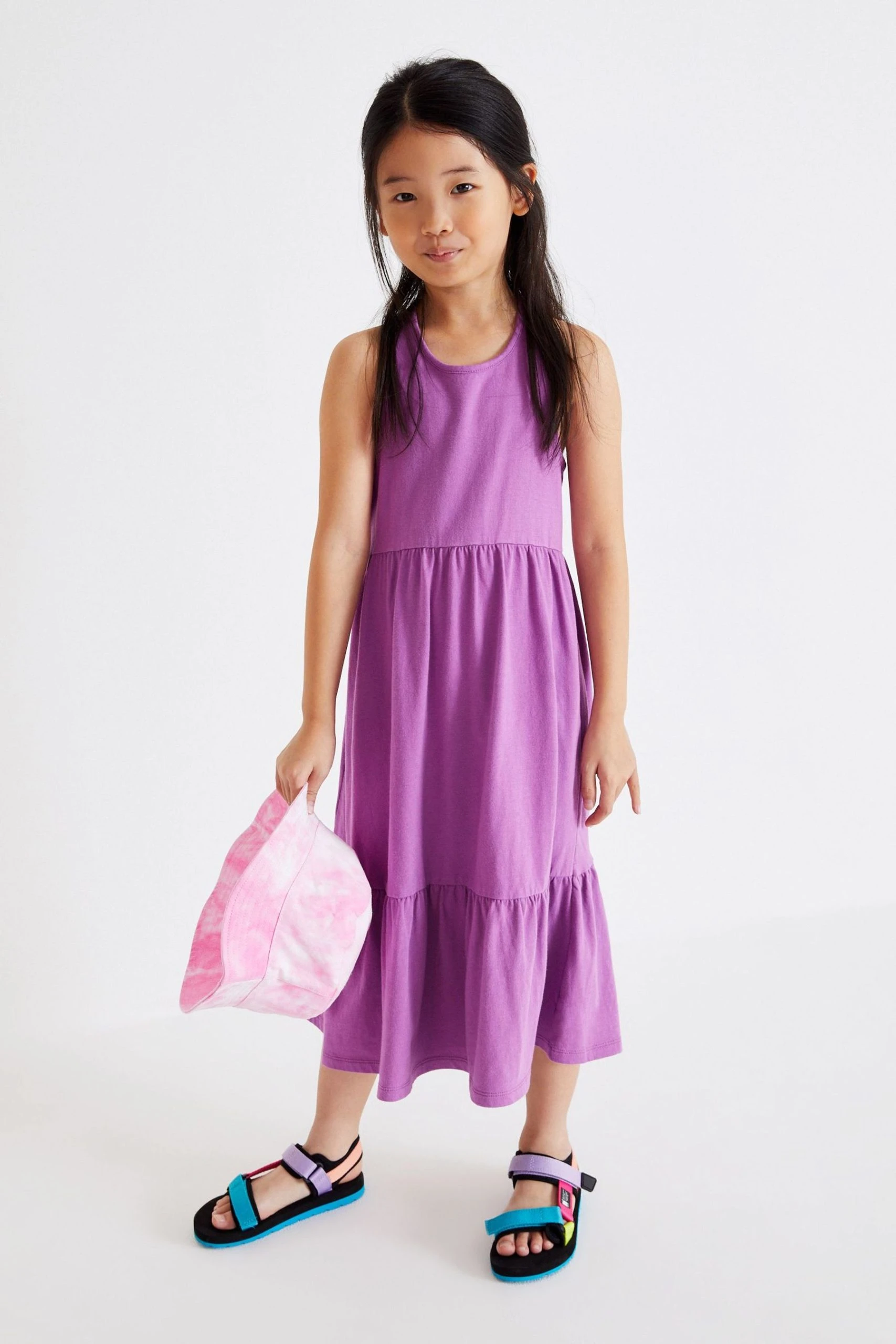 Next Back Detail Soft Jersey Midi Dress (3-16yrs) 3 Next Back Detail Soft Jersey Midi Dress (3-16yrs)