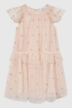 Reiss Fifi Tulle Embroidered Dress 9 Reiss Fifi Tulle Embroidered Dress -Angel & Rocket Shop C20478s2