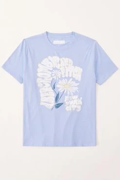 Abercrombie & Fitch Floral Graphic Logo T-Shirt