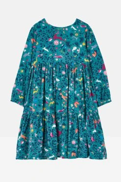 Joules Amora Tiered Woven Dress 8 Joules Amora Tiered Woven Dress -Angel & Rocket Shop C27799s2