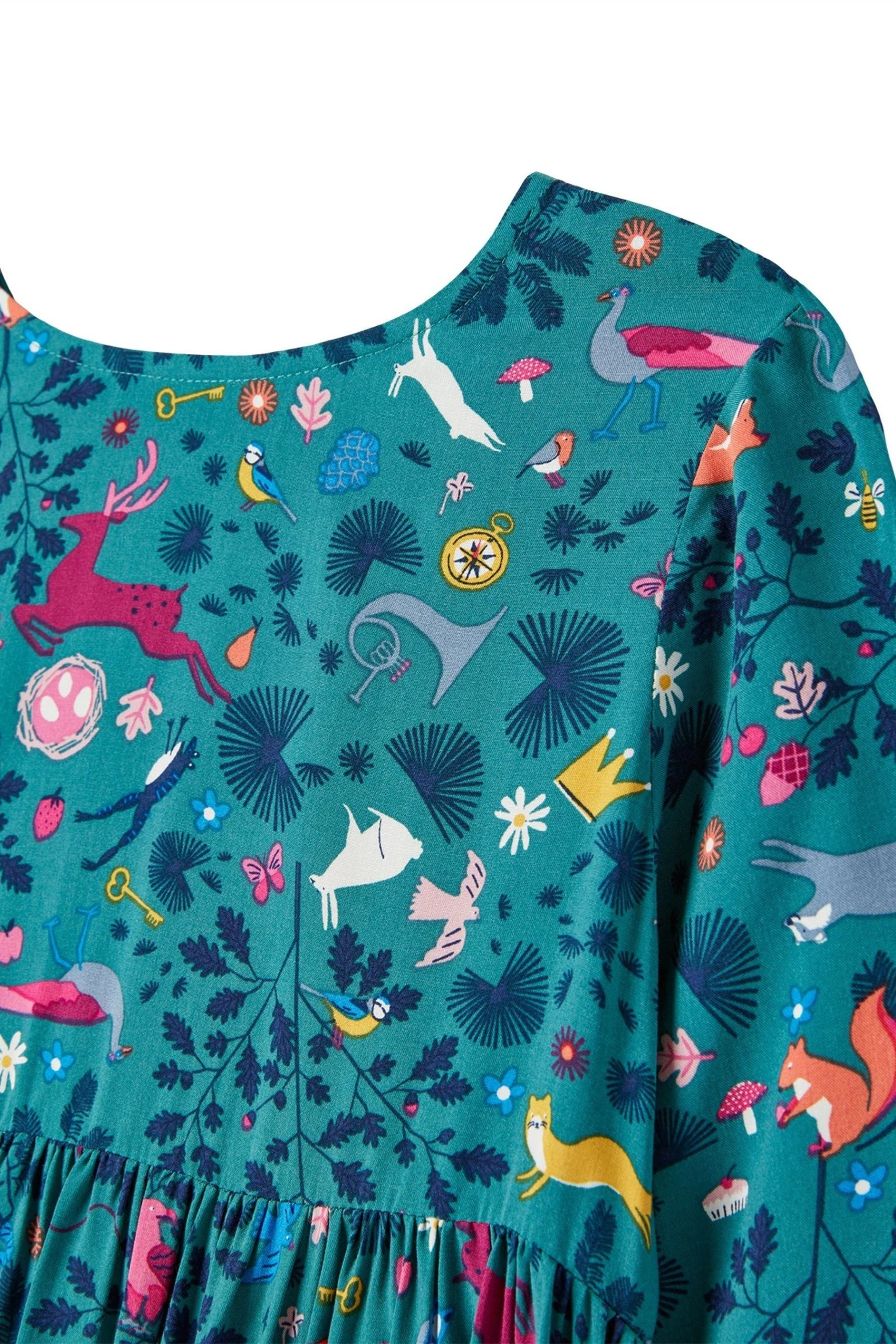 Joules Amora Tiered Woven Dress 6 Joules Amora Tiered Woven Dress - Image 4