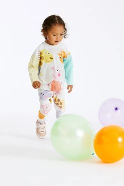 Next Multi Peppa Pig Long Sleeve T-Shirt And Leggings Set (3mths-7yrs) -Angel & Rocket Shop C29 881s2