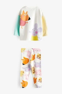 Next Multi Peppa Pig Long Sleeve T-Shirt And Leggings Set (3mths-7yrs) -Angel & Rocket Shop C29 881s5