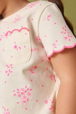 Next Scallop Cotton T-Shirt (3mths-7yrs) -Angel & Rocket Shop C30 374s4