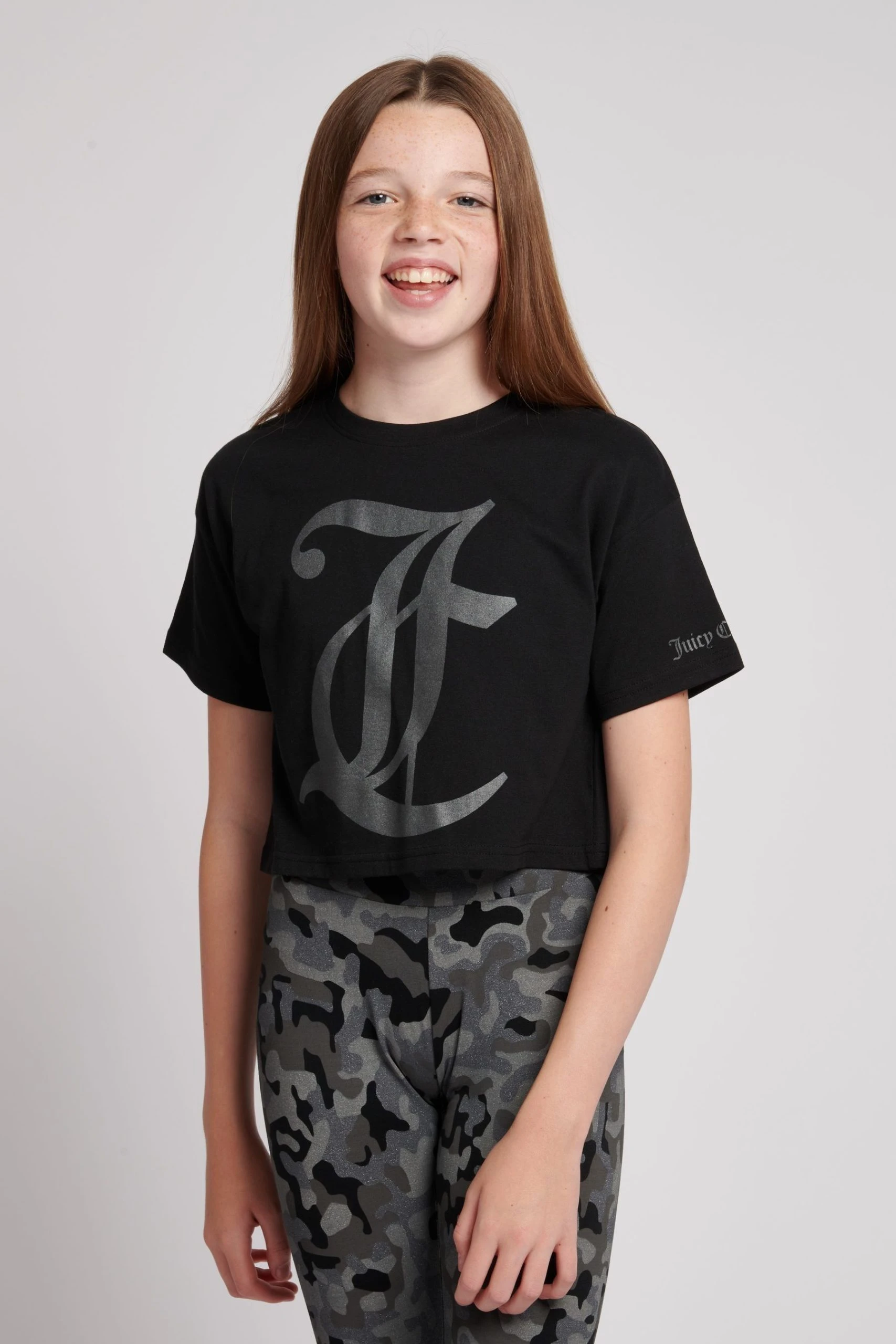 Juicy Couture Tonal Wasitband Length Boxy T-Shirt 5 Juicy Couture Tonal Wasitband Length Boxy T-Shirt - Image 3