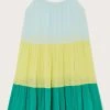 Monsoon Green Colourblock Trapeze Dress 1 Monsoon Green Colourblock Trapeze Dress -Angel & Rocket Shop C32603s