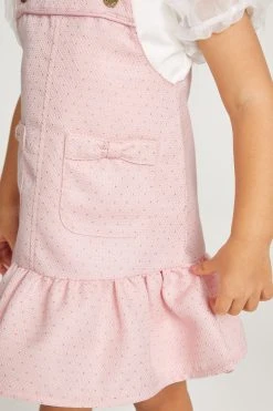 Baker By Ted Baker Pink Pique Pinafore And T-Shirt Set -Angel & Rocket Shop C35909s6
