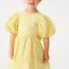 Baker By Ted Baker Yellow Gingham Dress -Angel & Rocket Shop C39548s