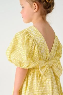 Baker By Ted Baker Yellow Gingham Dress -Angel & Rocket Shop C39548s5