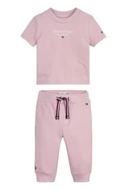 Tommy Hilfiger Pink Baby Essential Jogger Set