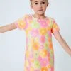 Next Fluro Orange/Pink/Yellow Daisy Flower Sequin Dress (3-16yrs) -Angel & Rocket Shop C43 251s